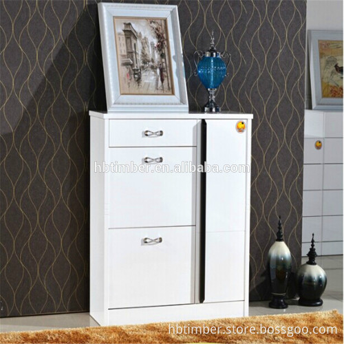 luxury european style shoe rack High quality and high glossy wooden cabinet